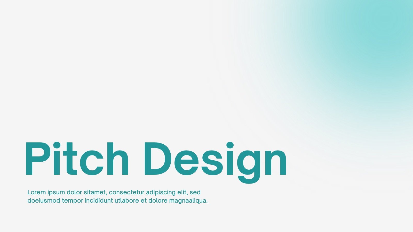 Simple Pitch Design