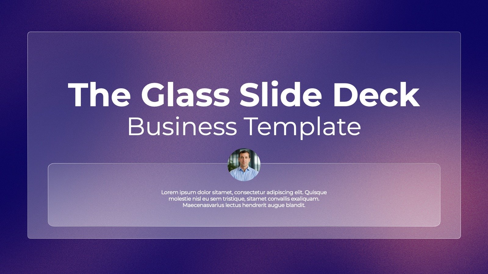Glass Business Deck