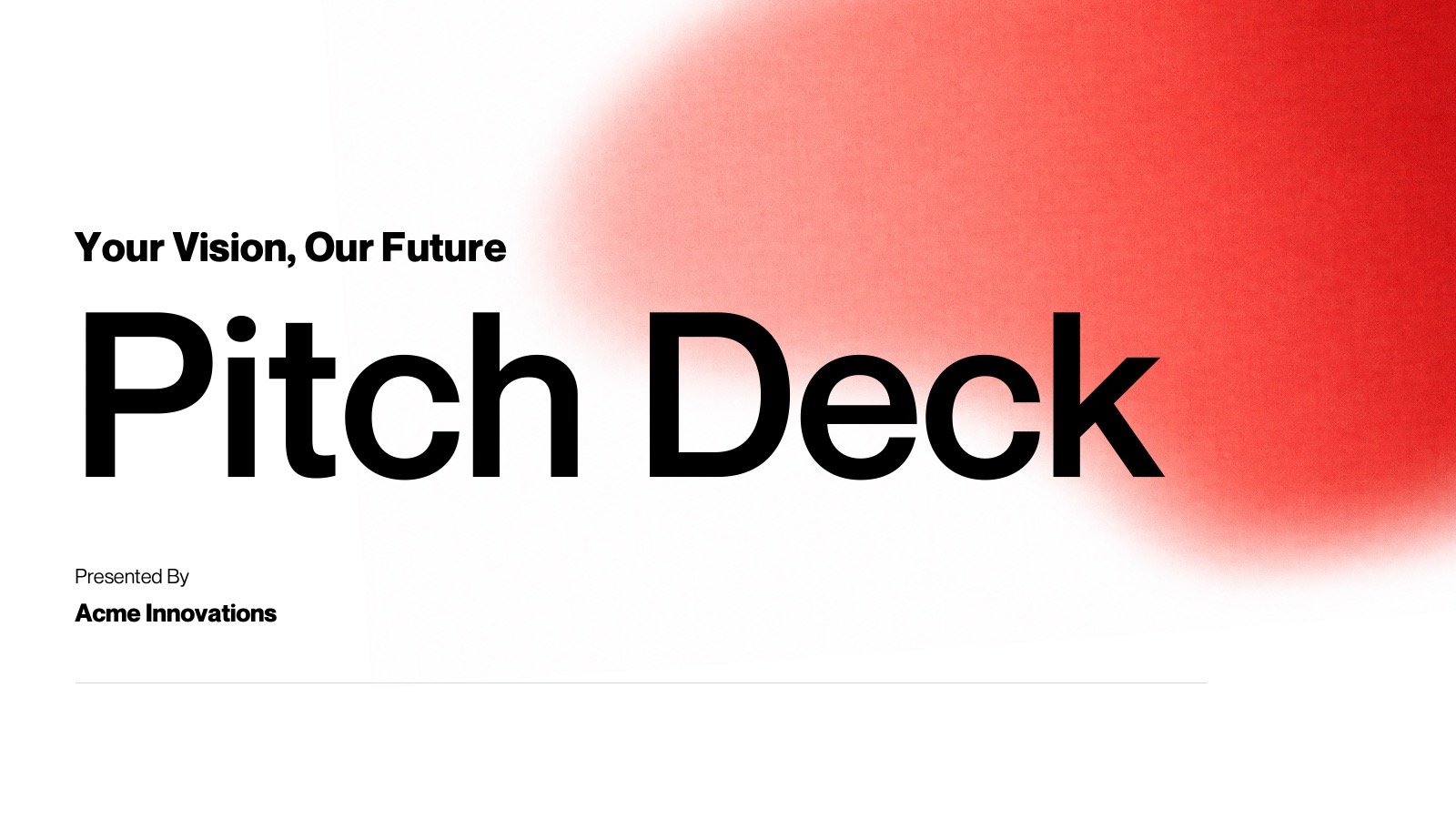 Modern Vision Pitch Deck